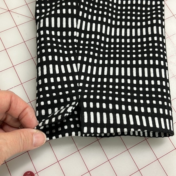 KASPER Geo Stripe Black/White Print 3/4 SLV Open Front Career Blazer Jacket 16 - Picture 11 of 16